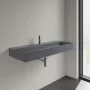 Villeroy & Boch Memento 2.0 Mosdó túlfolyó nélkül 120x47 cm, CeramicPlus felület, Grafit 4A22C2I4