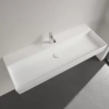   Villeroy & Boch Memento 2.0 Mosdó túlfolyó nélkül 120x47 cm, CeramicPlus felület, Stone White 4A22C2RW
