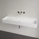 Villeroy & Boch Memento 2.0 Mosdó túlfolyó és csapfurat nélkül 120x47 cm, CeramicPlus felület, Stone White 4A22C3RW