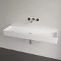 Villeroy & Boch Memento 2.0 Mosdó túlfolyó és csapfurat nélkül 120x47 cm, CeramicPlus felület, Stone White 4A22C3RW