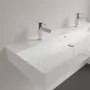Villeroy & Boch Memento 2.0 Mosdó túlfolyóval 120x47 cm, két csapfurattal, fehér alpin 4A22C401