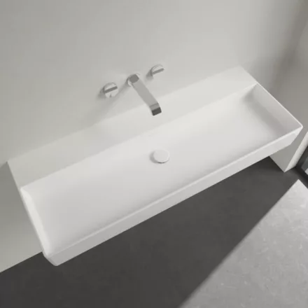 Villeroy & Boch Memento 2.0 Mosdó túlfolyó és csapfurat nélkül 120x47 cm, fehér alpin 4A22CF01