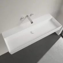   Villeroy & Boch Memento 2.0 Mosdó túlfolyó és csapfurat nélkül 120x47 cm, CeramicPlus felület, fehér alpin 4A22CFR1