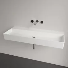   Villeroy & Boch Memento 2.0 Mosdó túlfolyó és csapfurat nélkül 120x47 cm, CeramicPlus felület, Stone White 4A22CFRW