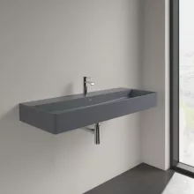   Villeroy & Boch Memento 2.0 Mosdó túlfolyó nélkül 120x47 cm, CeramicPlus felület, Grafit 4A22CHI4