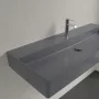 Villeroy & Boch Memento 2.0 Mosdó túlfolyó nélkül 120x47 cm, CeramicPlus felület, Grafit 4A22CHI4