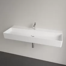   Villeroy & Boch Memento 2.0 Mosdó túlfolyó nélkül 120x47 cm, CeramicPlus felület, Stone White 4A22CHRW