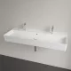 Villeroy & Boch Memento 2.0 Mosdó túlfolyóval 120x47 cm, két csapfurattal, CeramicPlus felület, fehér alpin 4A22CKR1