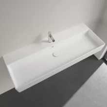   Villeroy & Boch Memento 2.0 Mosdó túlfolyóval 120x47 cm, CeramicPlus felület, fehér alpin 4A22CLR1