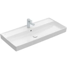   Villeroy & Boch Collaro Beépíthető mosdó 100x47 cm, csiszolt alsó felület, CeramicPlus bevonat, stone white 4A331GRW