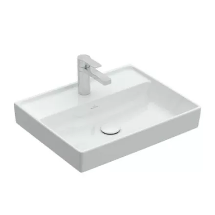 Villeroy & Boch Collaro Mosdó 55x44 cm, túlfolyó nélkül, alpin fehér 4A335601