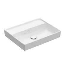   Villeroy & Boch Collaro Mosdó 55x44 cm, CeramicPlus felület, csaplyuk és túlfolyó nélkül, stone white 4A3358RW