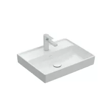   Villeroy & Boch Collaro Mosdó 60x47 cm, CeramicPlus felület, túlfolyó nélkül, stone white 4A3361RW