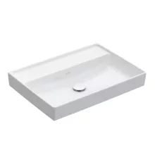   Villeroy & Boch Collaro Mosdó 65x47 cm, CeramicPlus felület, csaplyuk és túlfolyó nélkül, stone white 4A3368RW