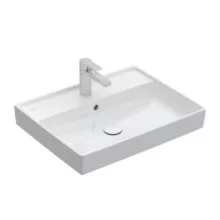   Villeroy & Boch Collaro Mosdó 60x47 cm, csiszolt alsó felület, CeramicPlus bevonat, fehér 4A336GR1
