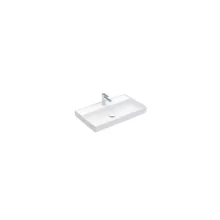   Villeroy & Boch Collaro Beépíthető mosdó 80x47 cm, CeramicPlus felület, túlfolyó nélkül, stone white 4A3381RW