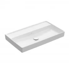   Villeroy & Boch Collaro Beépíthető mosdó 80x47 cm, csapfurat és túlfolyó nélkül, alpin fehér 4A338301