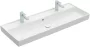 Villeroy & Boch Collaro Beépíthető mosdó 120x47 cm, 2 csapfurattal és túlfolyóval, alpin fehér 4A33C401
