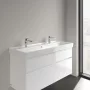 Villeroy & Boch Collaro Beépíthető mosdó 120x47 cm, 2 csapfurattal és túlfolyóval, alpin fehér 4A33C401