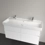 Villeroy & Boch Collaro Beépíthető mosdó 120x47 cm, 2 csapfurattal és túlfolyóval, alpin fehér 4A33C401