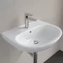 Villeroy & Boch O.novo fali kerámia mosdó 55x44 cm csaplyukkal és túlfolyóval, alpin fehér 4A405501