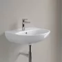 Villeroy & Boch O.novo fali kerámia mosdó 55x44 cm csaplyukkal és túlfolyóval, alpin fehér 4A405501