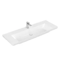   Villeroy & Boch Subway 3.0 beépíthető mosdó 130x47cm, túlfolyó nélkül 4A70D201