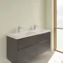 Villeroy & Boch Subway 3.0 dupla mosdó 130x47 cm, túlfolyó nélkül, CeramicPlus bevonattal 4A71D1R1