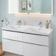 Villeroy & Boch Subway 3.0 beépíthető dupla mosdó 130x47 cm 4A71D501