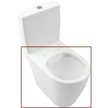   Villeroy & Boch Avento monoblokkos WC csésze CeramicPlus felülettel, Stone White 5644R0RW