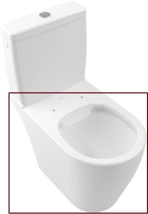 Villeroy & Boch Avento monoblokkos WC csésze CeramicPlus felülettel, Stone White 5644R0RW