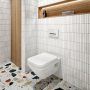 Villeroy & Boch Architectura kombipack szögletes fali WC  Rimless TwistFlush öblítés és Duroplast ülőkével, fehér 5685CL01