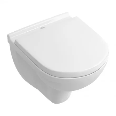 Villeroy & Boch O.novo Compact kombipack peremnélküli fali WC, lecsapódásmentes ülőkével 5688HR01