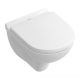 Villeroy & Boch O.novo Compact kombipack peremnélküli fali WC, lecsapódásmentes ülőkével 5688HR01