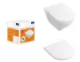 Villeroy & Boch O.novo Compact kombipack peremnélküli fali WC, lecsapódásmentes ülőkével 5688HR01