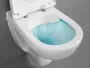 Villeroy & Boch O.novo Compact kombipack peremnélküli fali WC, lecsapódásmentes ülőkével 5688HR01