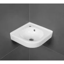   Villeroy & Boch O.novo Sarok kézmosó 45x32 csapfurattal és túlfolyóval, fényes fehér 73103201