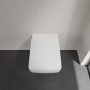 Villeroy & Boch Memento 2.0 szögletes WC-ülőke, Soft Close, Stone White 8M24S1RW