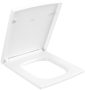 Villeroy & Boch Memento 2.0 szögletes WC-ülőke, Soft Close, Stone White 8M24S1RW