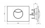 Villeroy & Boch ViConnect dual flush nyomólap, matt rozsdamentes acél 922485LC
