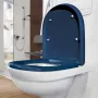 Villeroy & Boch ViCare Compact antibakteriális duroplast WC-ülőke, kék 9M7261P1