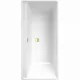 Villeroy & Boch Collaro Beépíthető egyenes fürdőkád 160x75 cm, arany színű le és túlfolyóval, alpin fehér UBA160COR2JV-01
