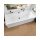 Villeroy & Boch Collaro beépíthető egyenes fürdőkád 180x80 cm, matt fekete le és túlfolyóval, stone white UBA180COR2NV-RW