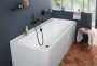 Villeroy & Boch Collaro Falhoz építhető jobbos akril fürdőkád, arany színű le és túlfolyóval UBA180COR9CR00VJ01