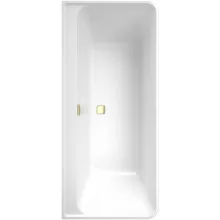   Villeroy & Boch Collaro Falhoz építhető fürdőkád 180x80 cm, arany színű le és túlfolyóval UBA180COR9CS00VJ01