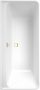 Villeroy & Boch Collaro Falhoz építhető fürdőkád 180x80 cm, arany színű le és túlfolyóval UBA180COR9CS00VJ01