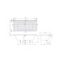 Villeroy & Boch Collaro Beépíthető egyenes fürdőkád 190x90 cm, króm le és túlfolyóval, stone white UBA199COR2DV-RW