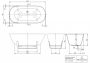 Villeroy & Boch Antheus szabadon álló fürdőkád 1550x750 mm, Colour On Demand, kőfehér UBQ155ANH7F4BCV01