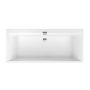 Villeroy & Boch Squaro Edge 12 beépíthető Quaryl fürdőkád 1700x750 mm, alpesi fehér UBQ170SQE2DV-01