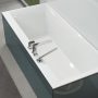 Villeroy & Boch Squaro Edge 12 beépíthető Quaryl fürdőkád 1700x750 mm, alpesi fehér UBQ170SQE2DV-01